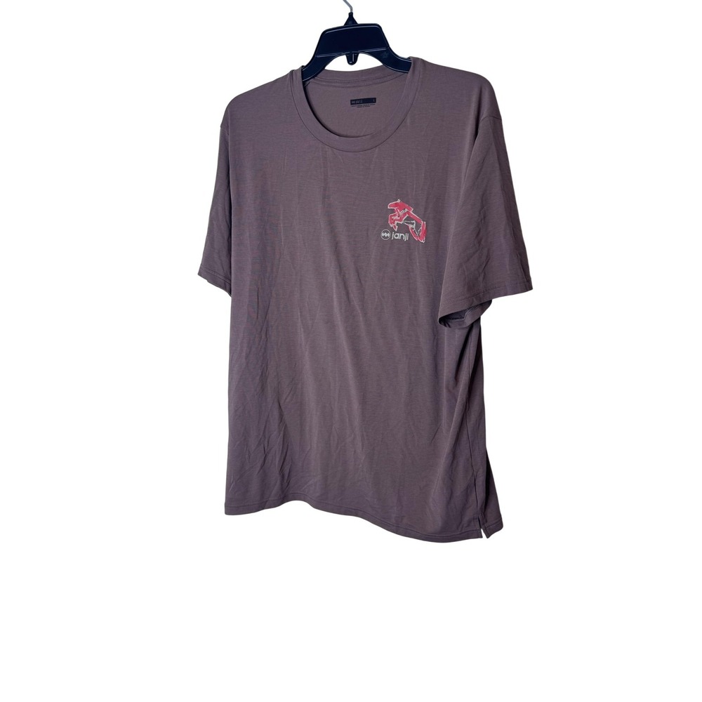 Janji Shirt Mens Large Brown Circa Daily Run Everywhere Running Graphic Tee